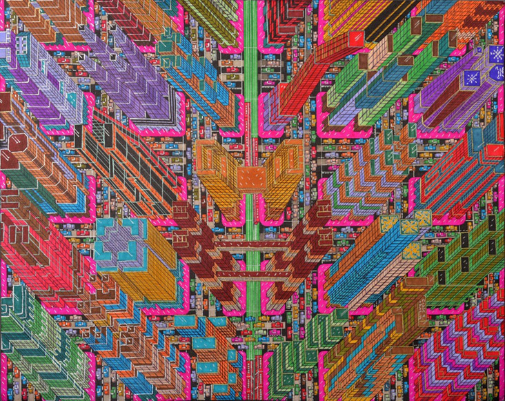 <strong>Untitled</strong> <br/> MC 01 Markers on paper / 40 x 50cm / February 2014 